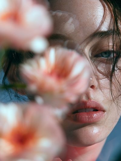 Floral Portrait Photography Poster. poster