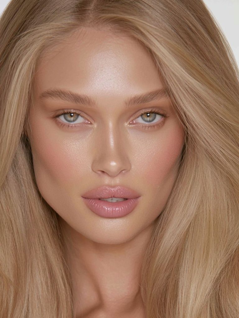 Blonde Beauty Portrait Print. poster detail