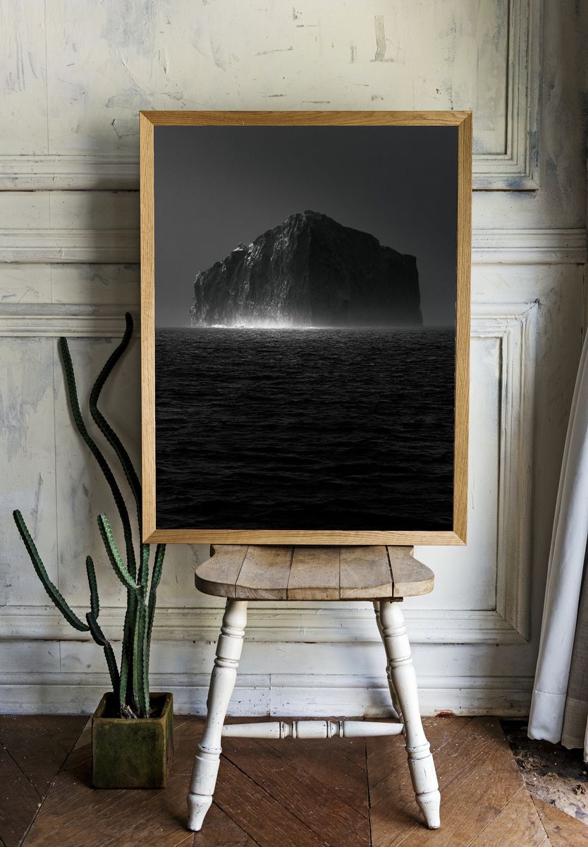 Monolithic Sea Stack Photography Poster. — room view 1