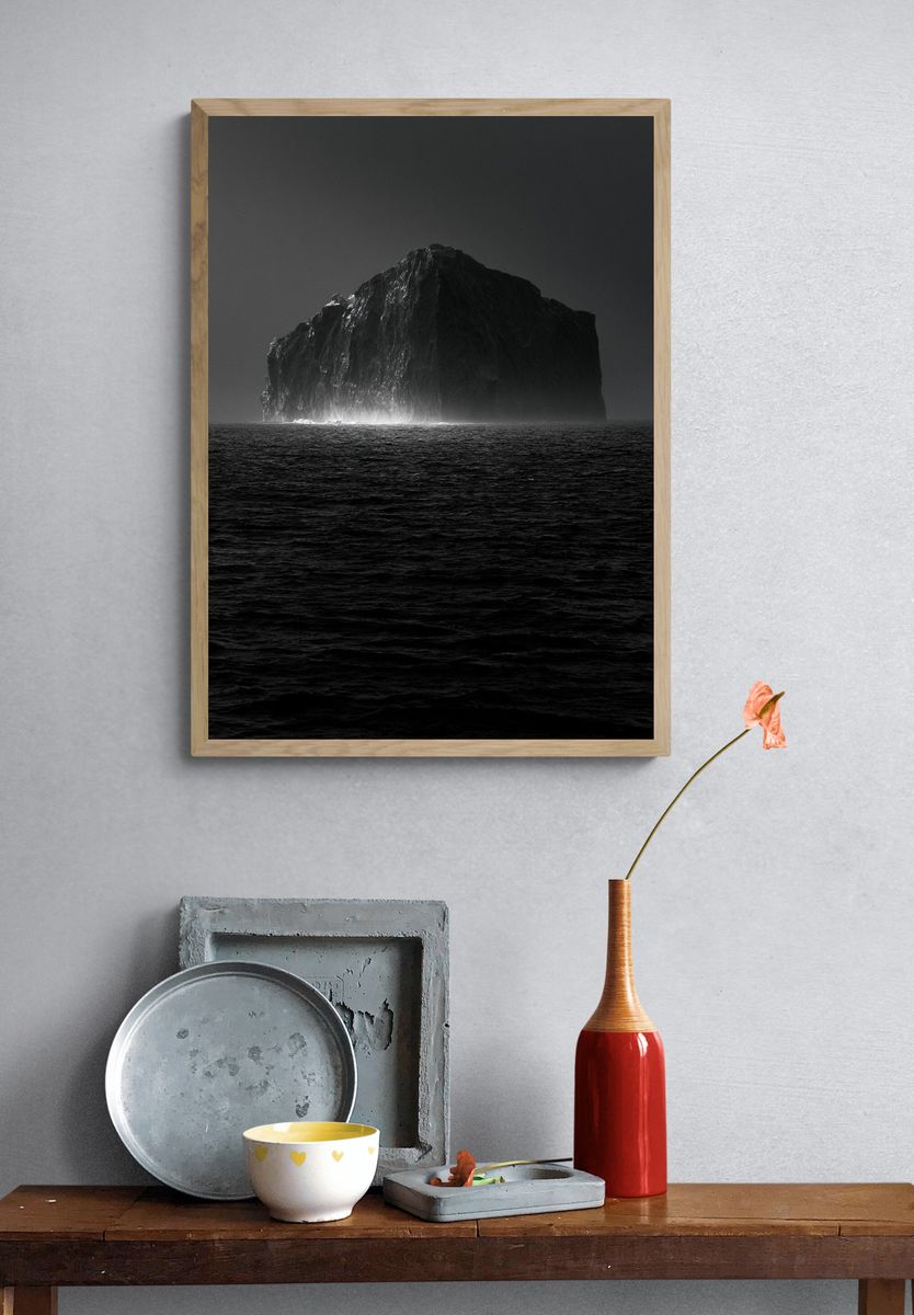Monolithic Sea Stack Photography Poster. — room view 3