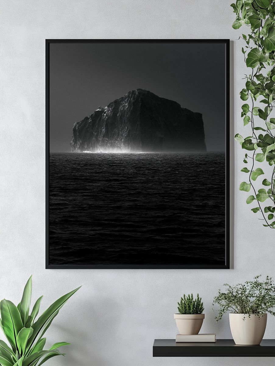 Monolithic Sea Stack Photography Poster. — room view 4