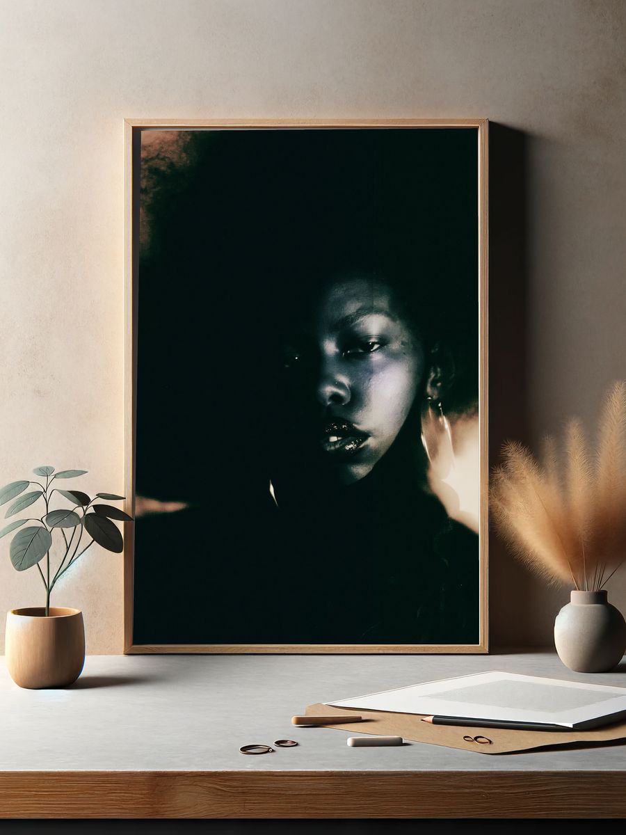 Moody Portrait Photography Poster. — room view 2