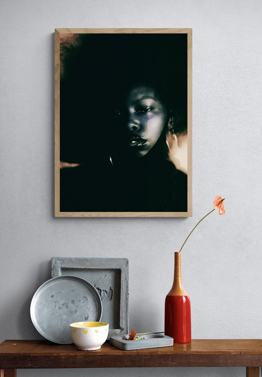 Moody Portrait Photography Poster. — room view 3