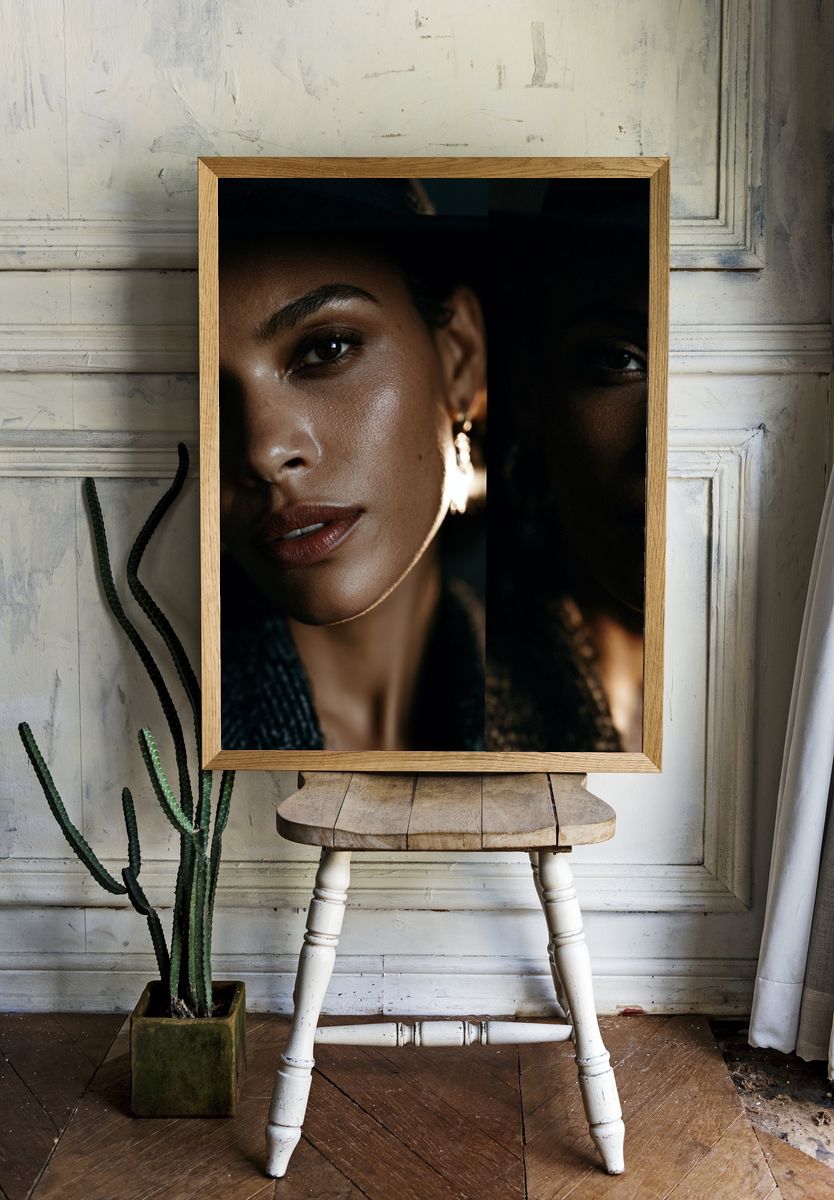 Moody Portrait Photography Poster. — room view 1