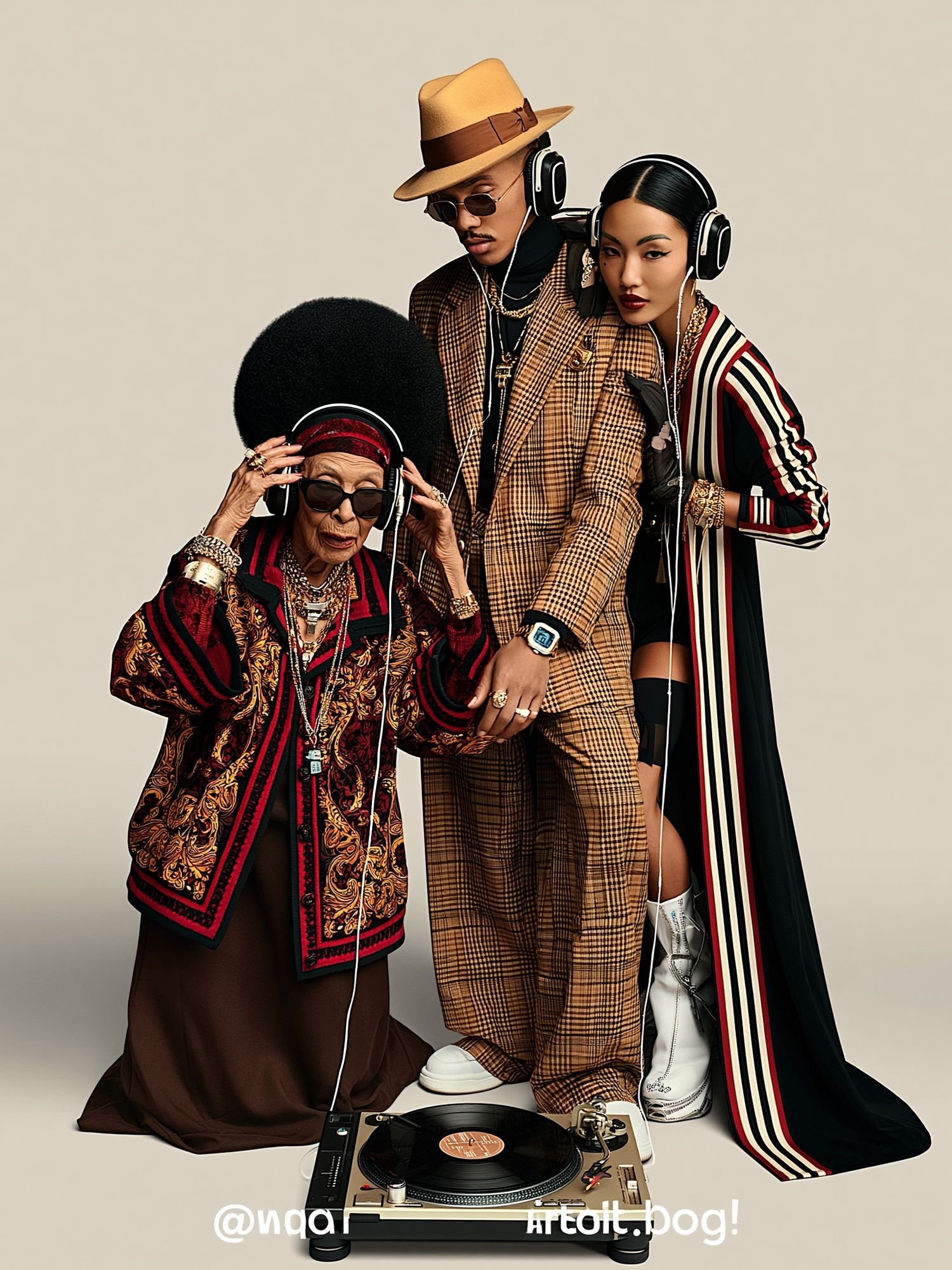 Fashion DJ Trio Photography Poster. poster — photography art