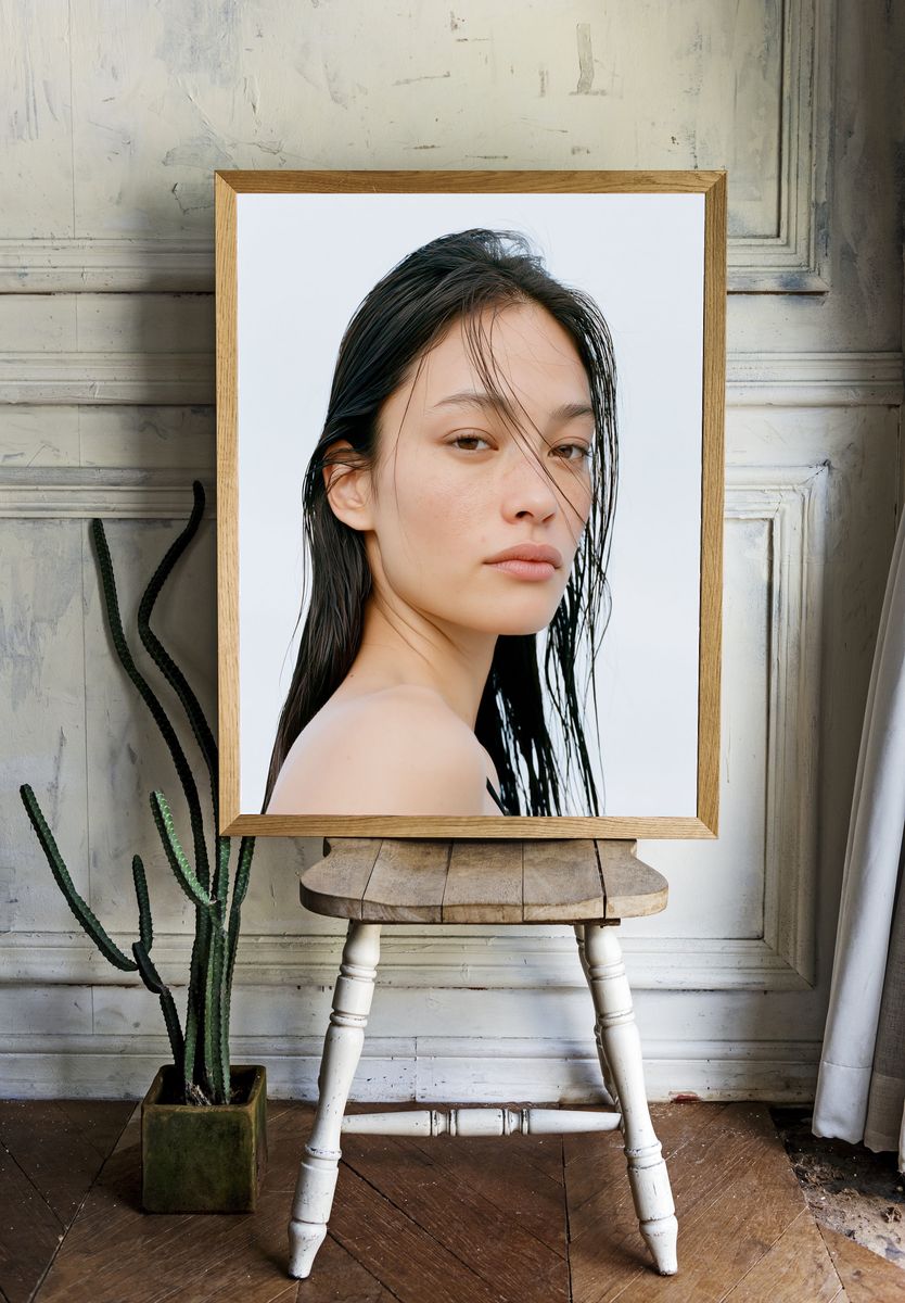 Minimalist Portrait Poster. — room view 1