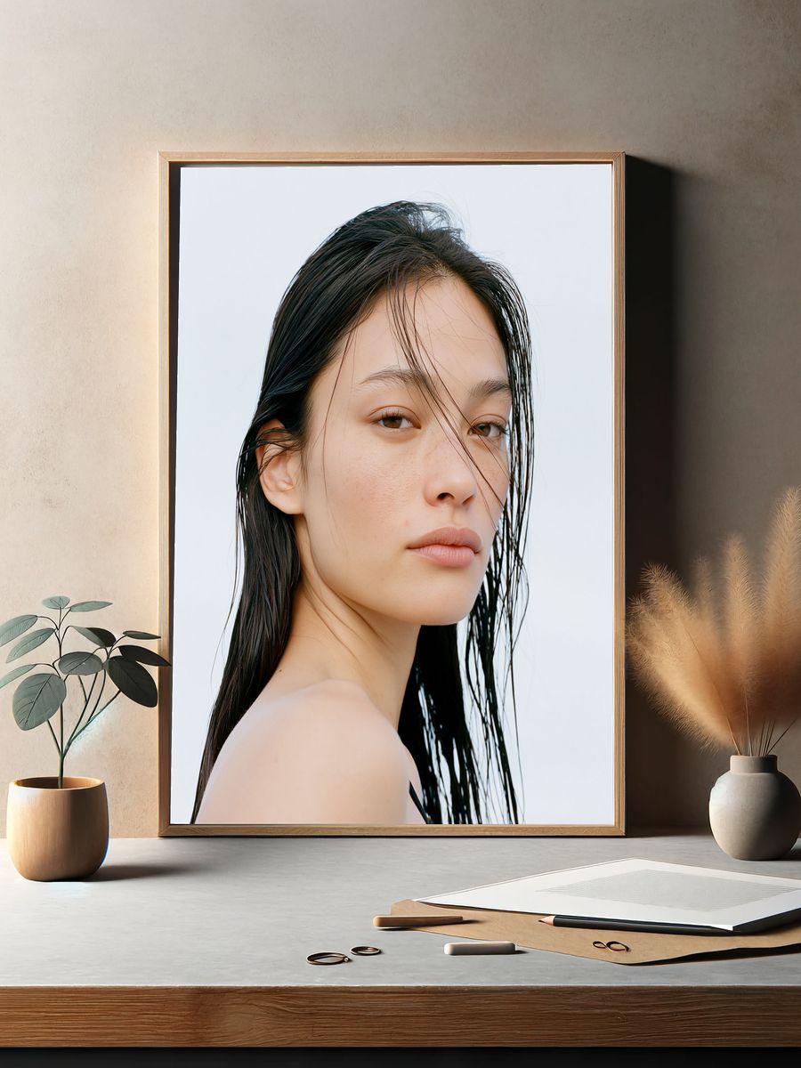 Minimalist Portrait Poster. — room view 2