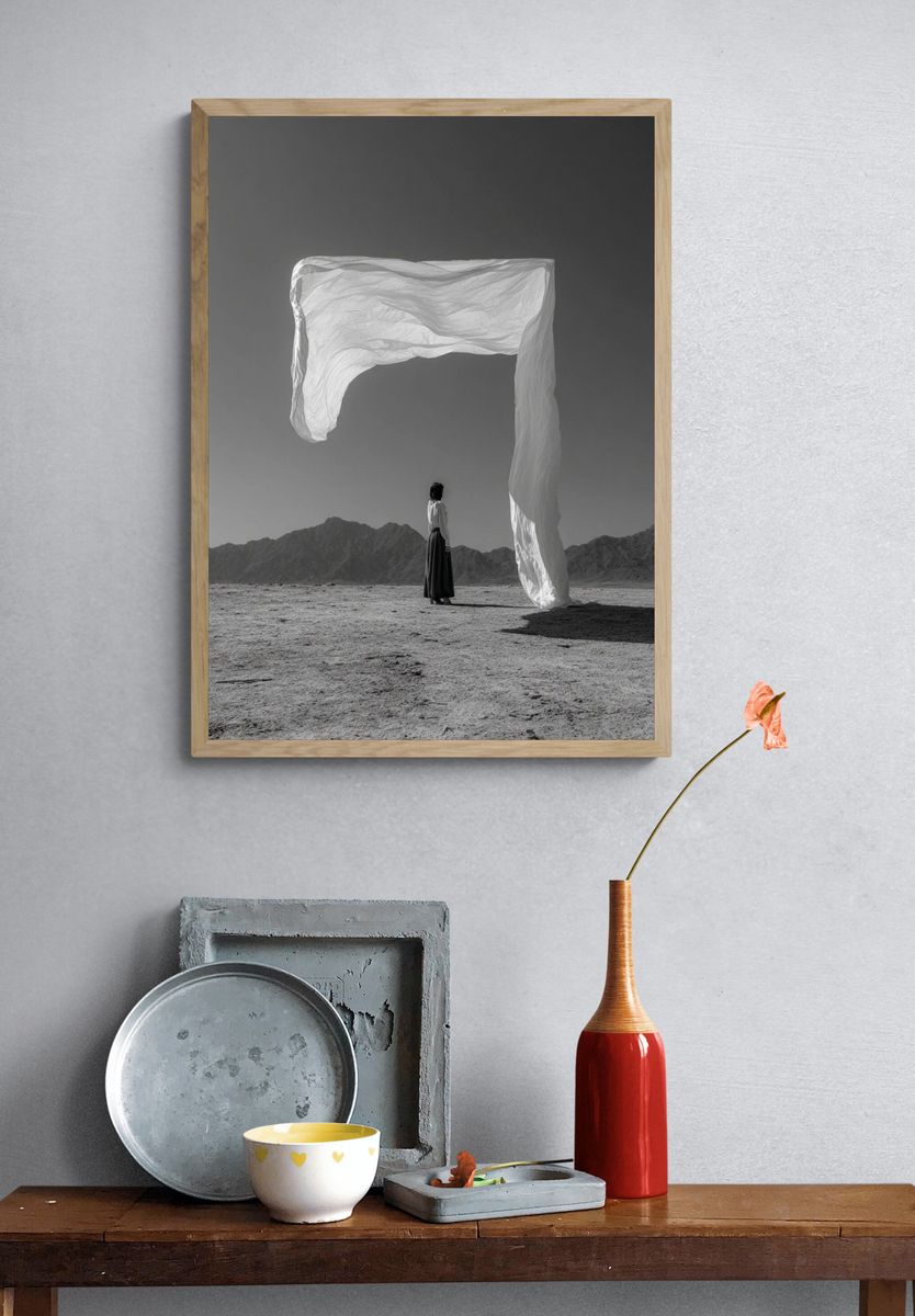 Ethereal Woman in Landscape — Photography Print. — room view 3