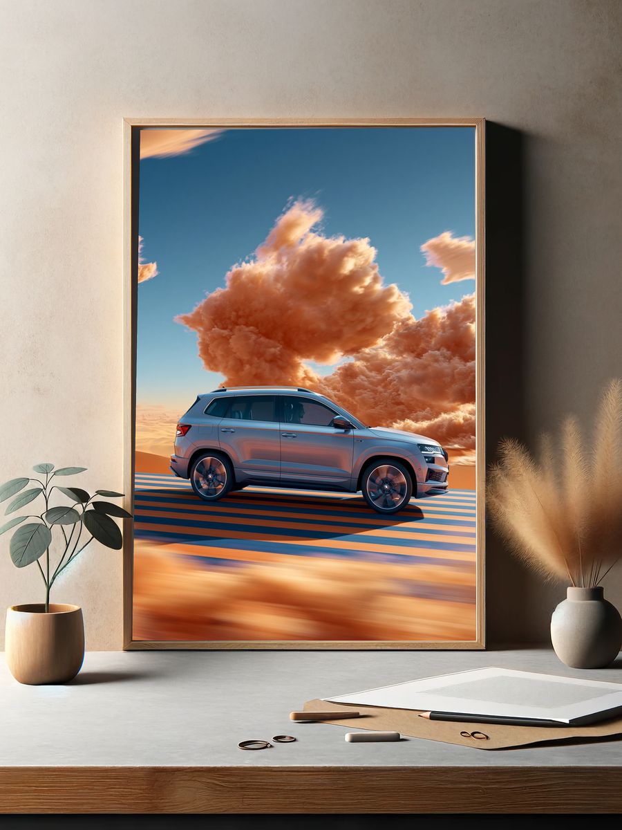 Desert SUV Drive Photography Poster. — room view 2