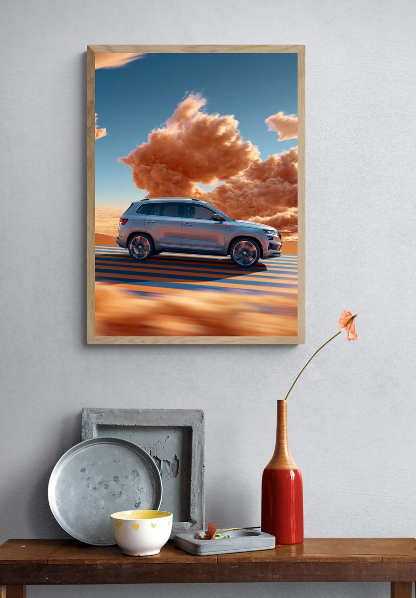 Desert SUV Drive Photography Poster. — room view 3