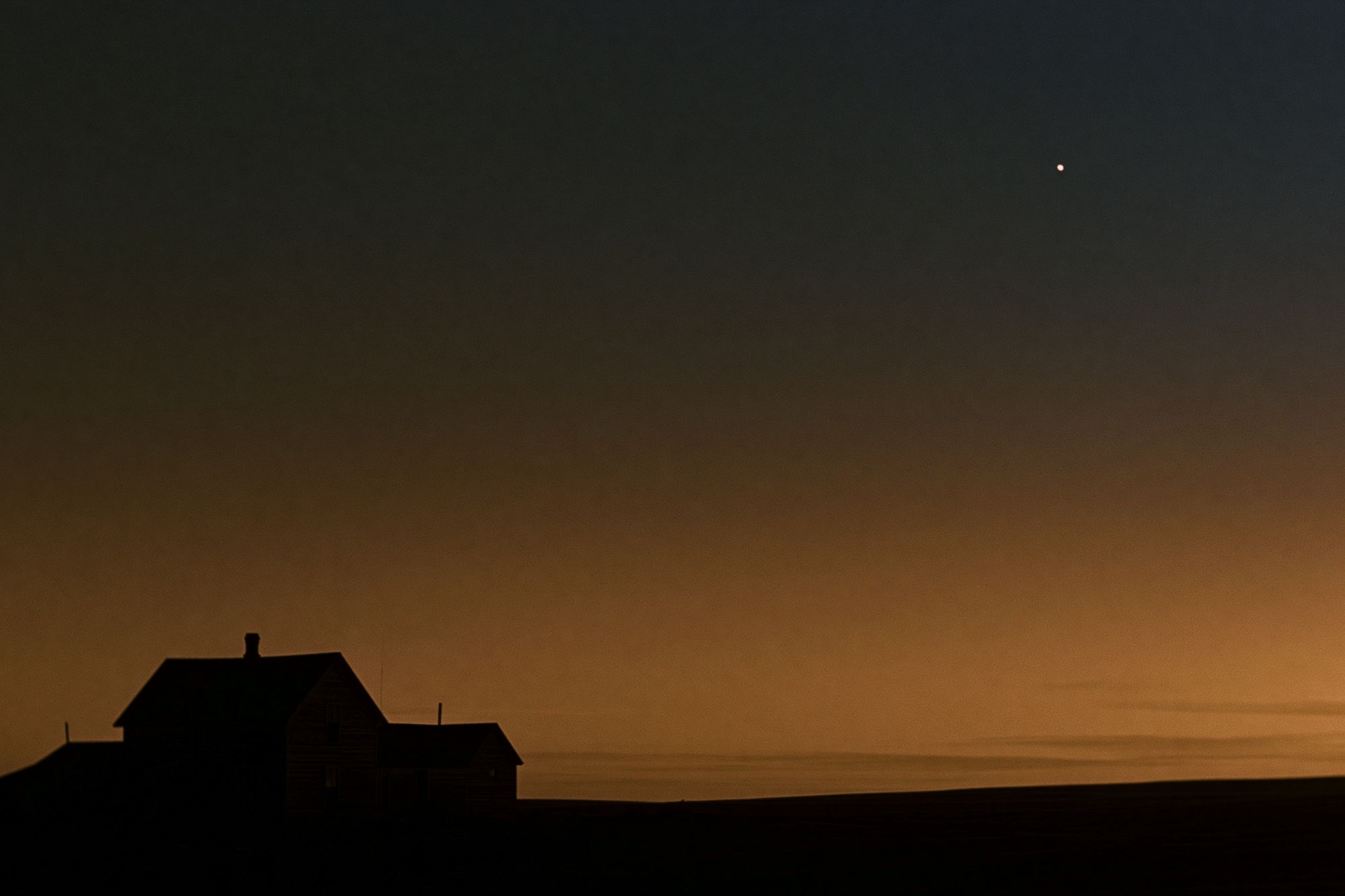 Twilight House Silhouette Photography Poster. poster — photography art