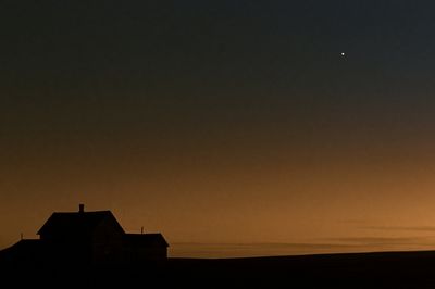 Twilight House Silhouette Photography Poster. poster