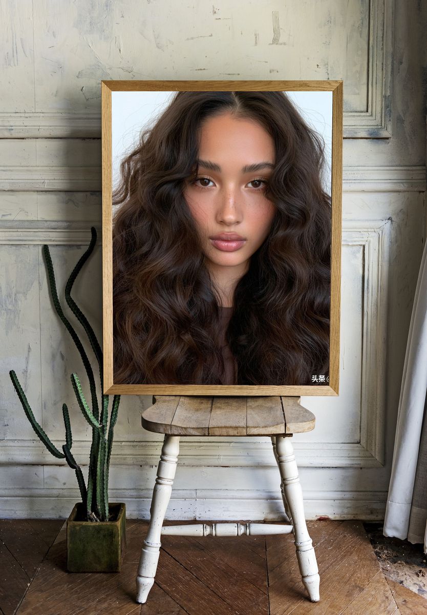 Soft Glam Portrait Print. room preview