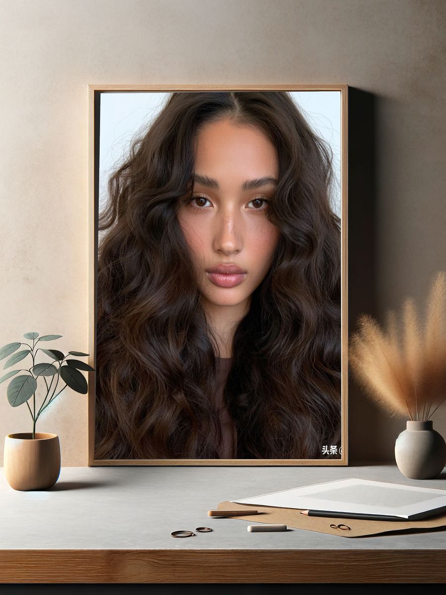 Soft Glam Portrait Print. — room view 2