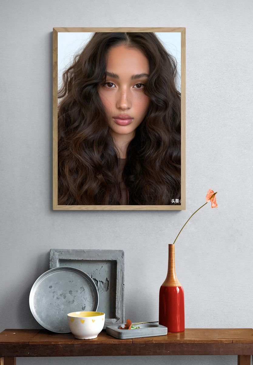 Soft Glam Portrait Print. — room view 3