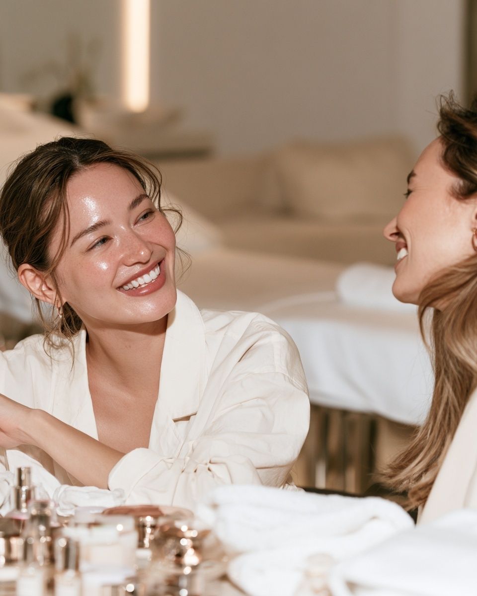 Elegant Spa Conversation Photography Poster. poster — photography art