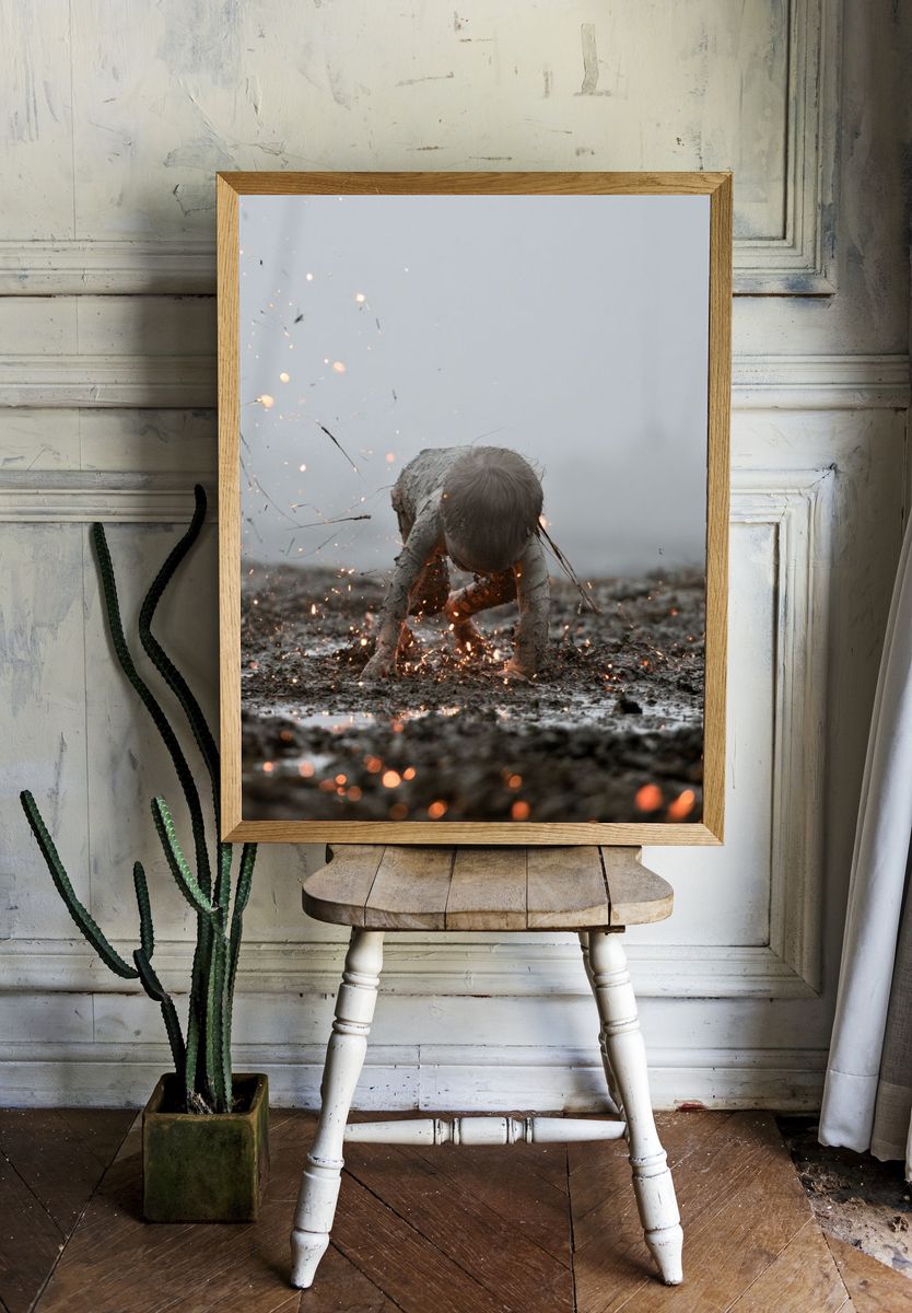 Mud Child Sparks Photography Poster. — room view 1