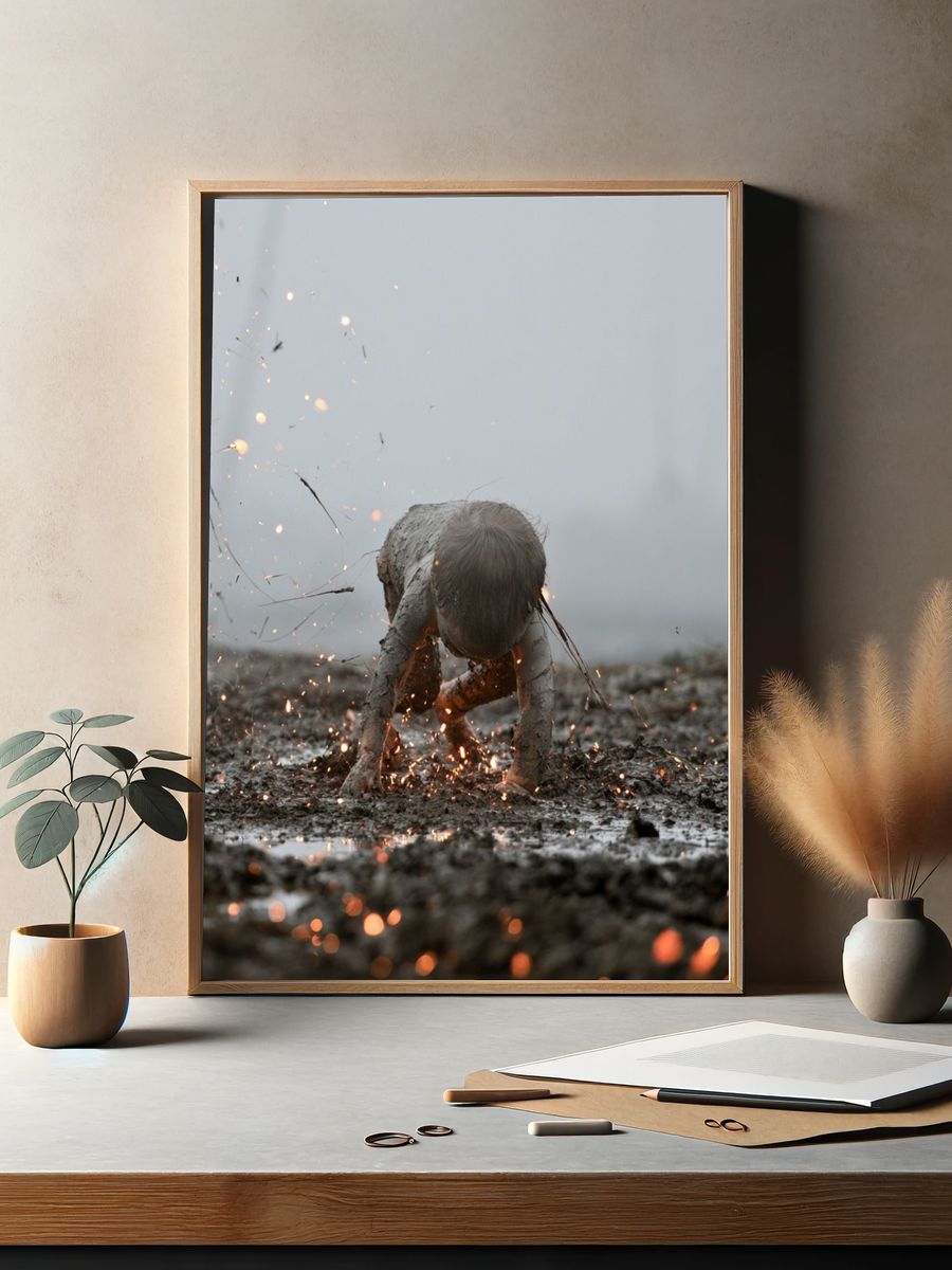 Mud Child Sparks Photography Poster. — room view 2