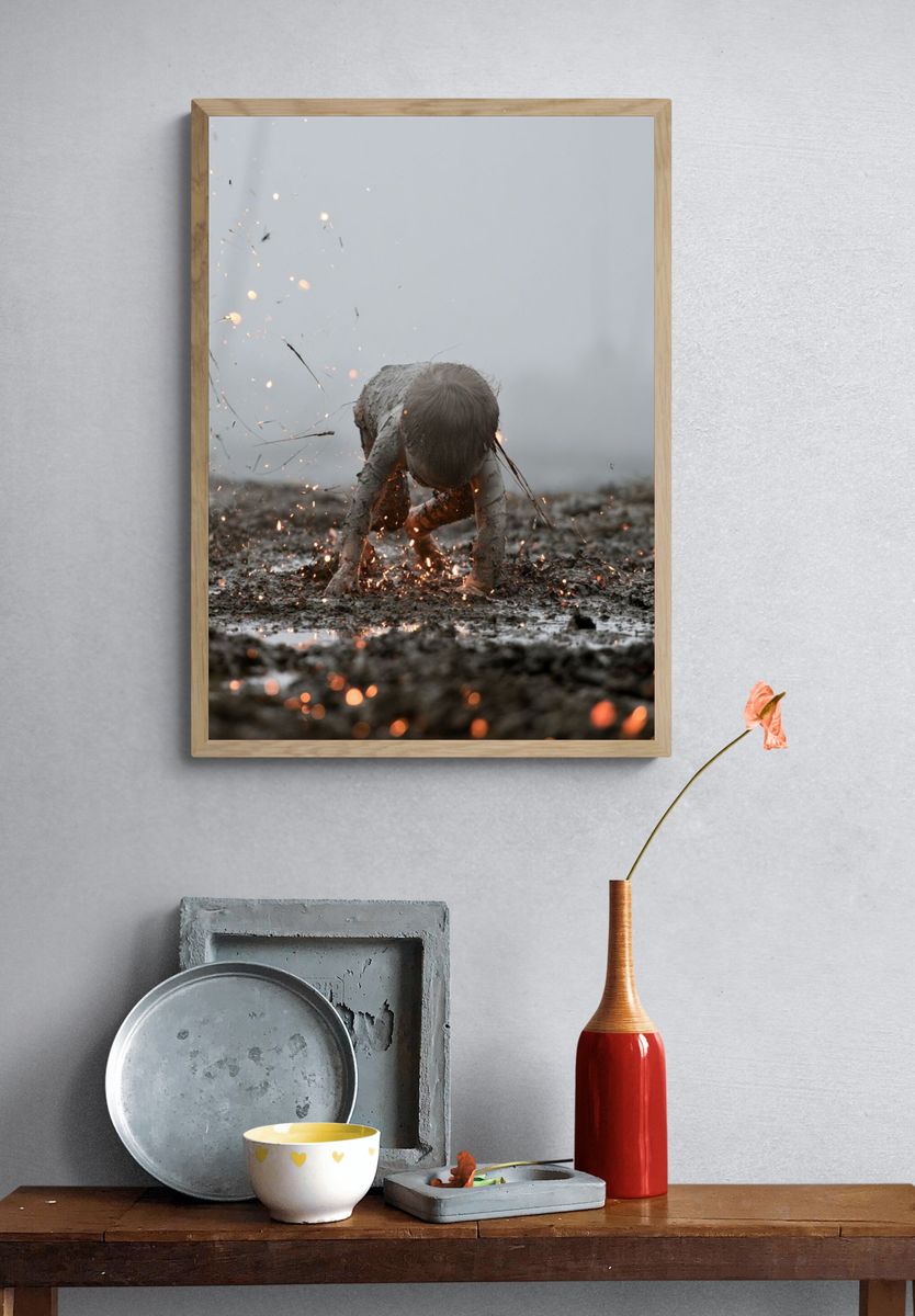 Mud Child Sparks Photography Poster. — room view 3
