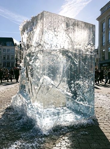 Ice Cube Cityscape Photography Poster. poster — photography art