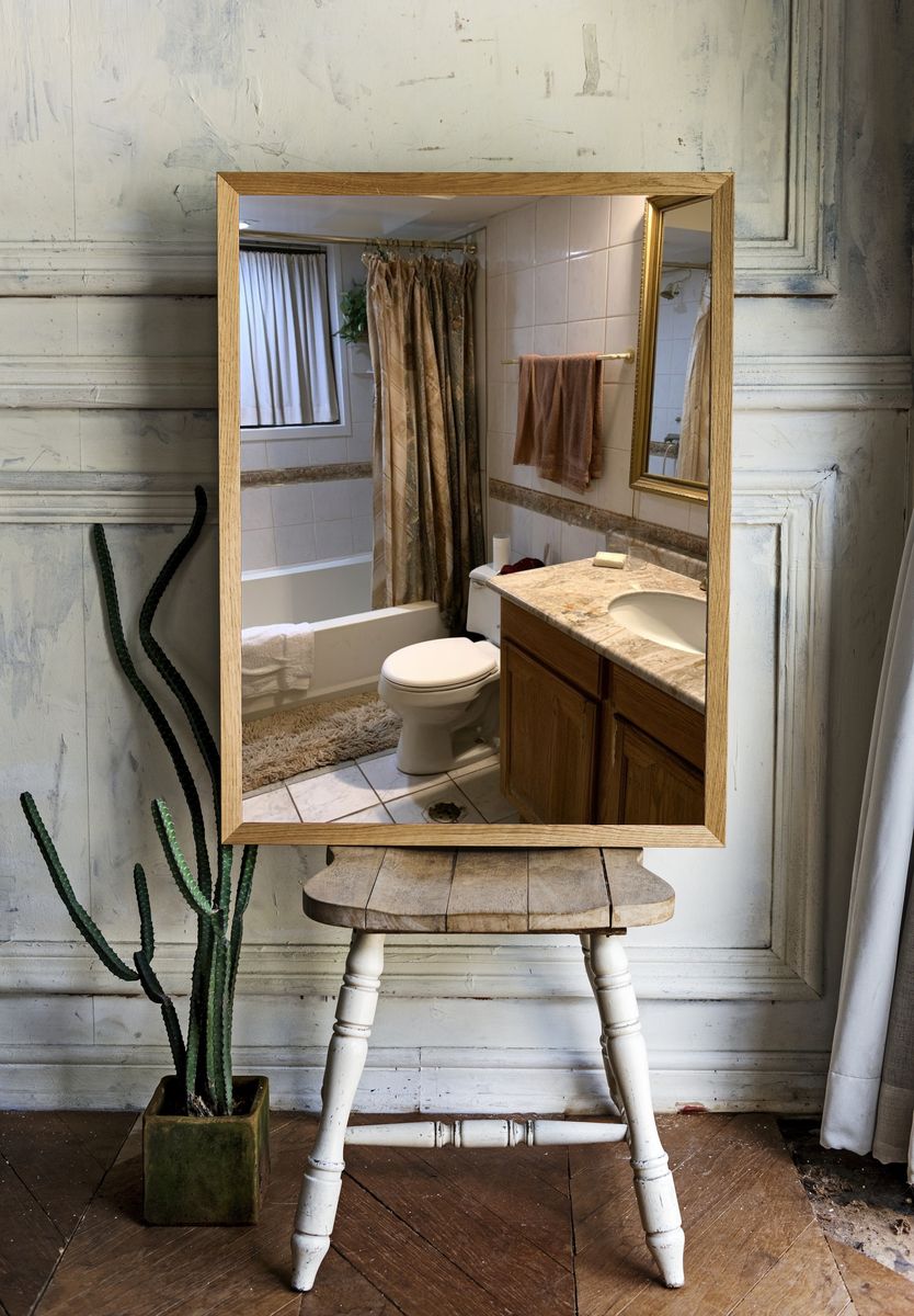 Vintage Bathroom Interior Photography Poster. room preview