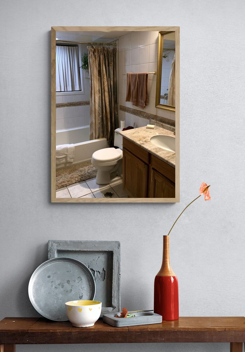 Vintage Bathroom Interior Photography Poster. — room view 3