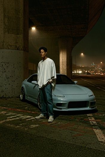Night Street Car Portrait Poster. poster detail