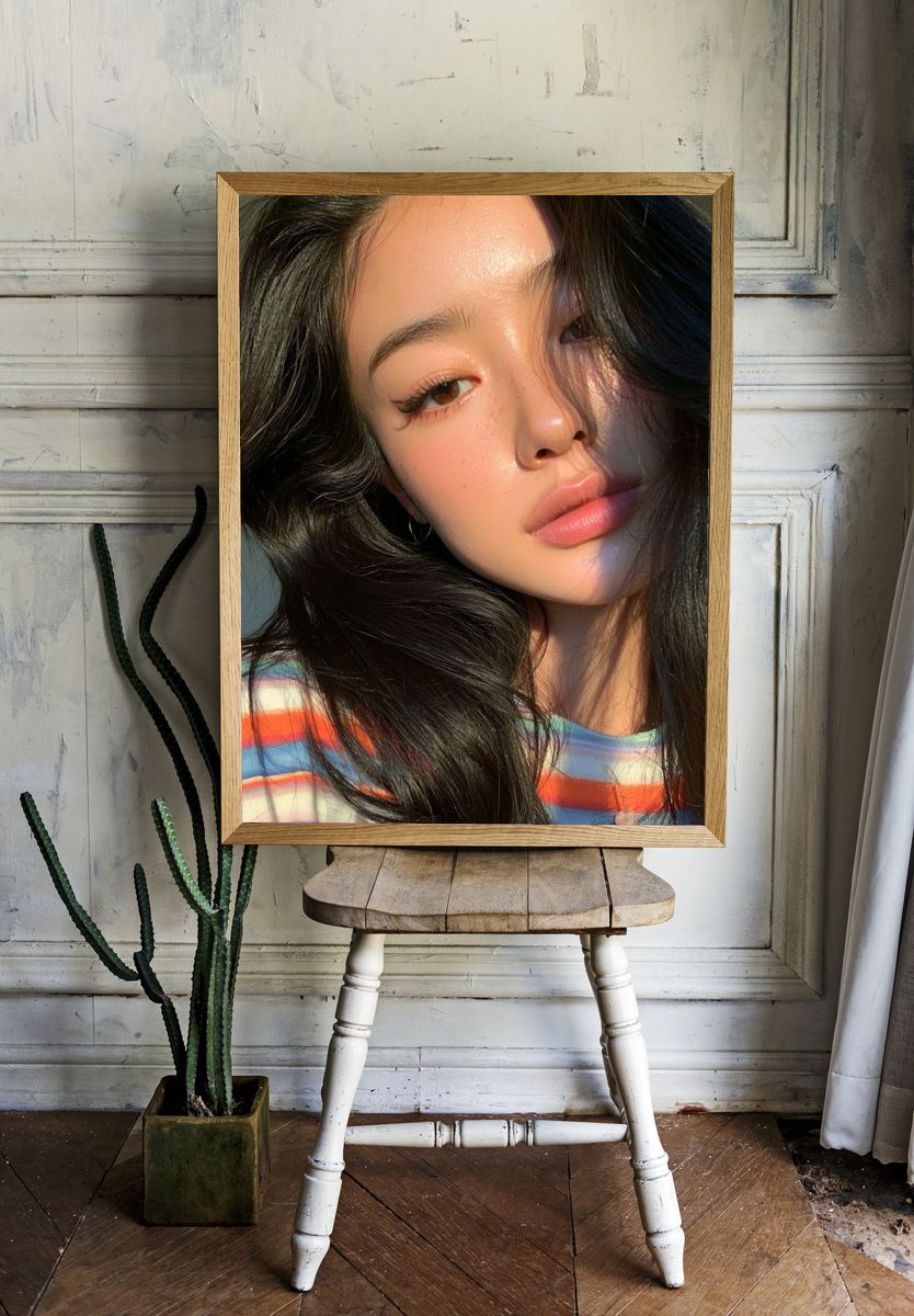 Sunlit Portrait Photography Poster. — room view 1