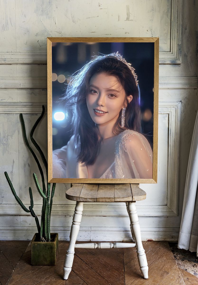 Elegant Portrait Photography Poster. — room view 1