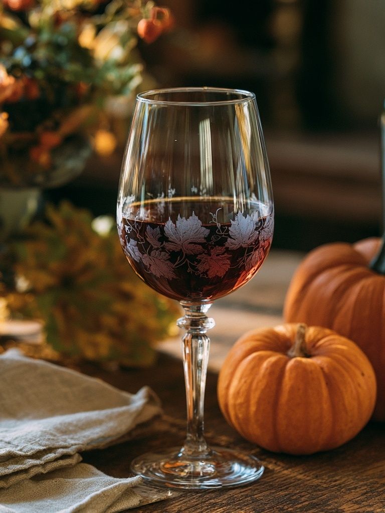 Autumn Wine Still Life Poster. poster detail