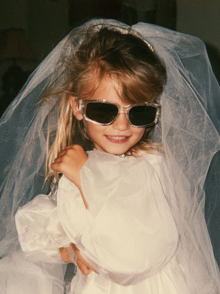 Veiled Child Portrait Poster. poster — photography art