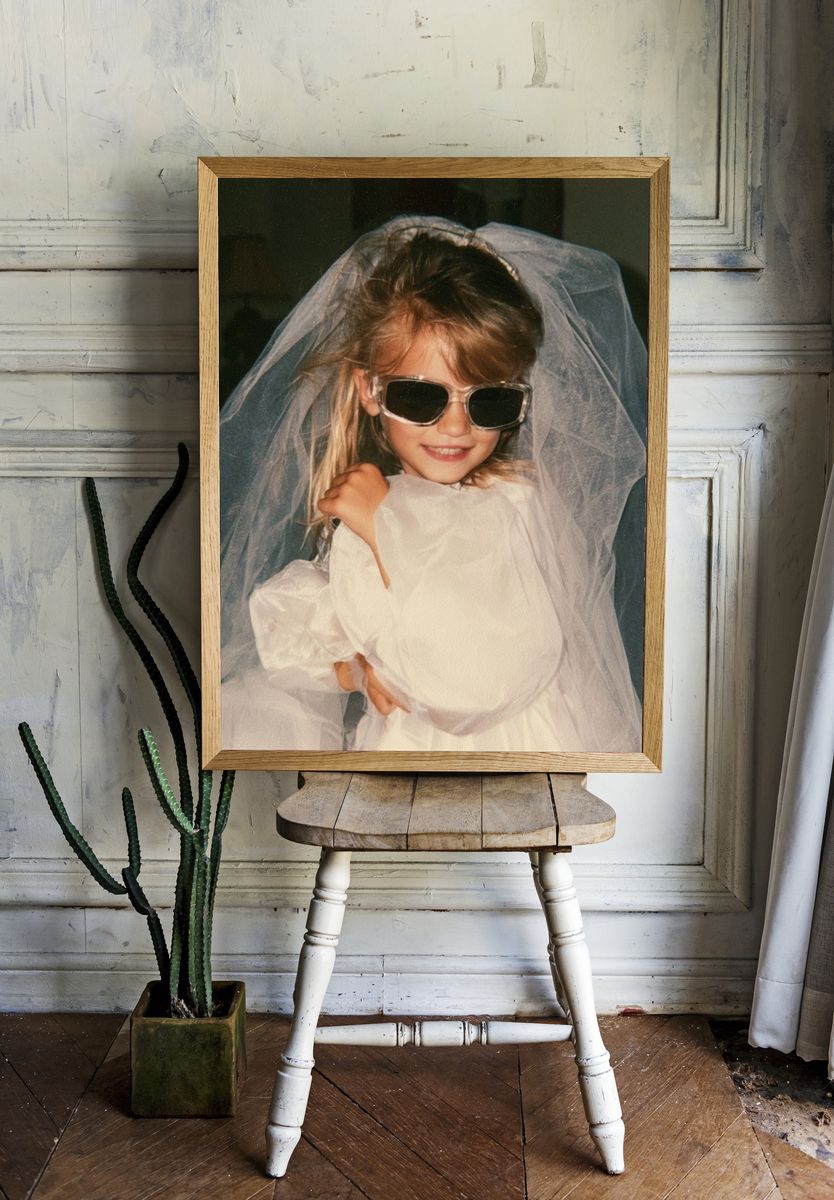 Veiled Child Portrait Poster. — room view 1