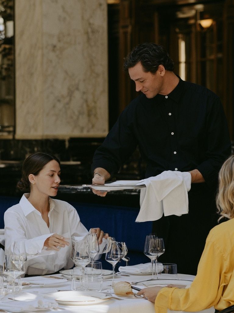 Elegant Restaurant Service Photography Poster. poster detail
