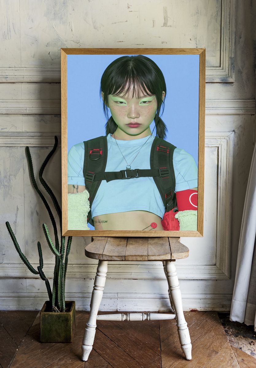 Avant-Garde Portrait Photography Poster. room preview