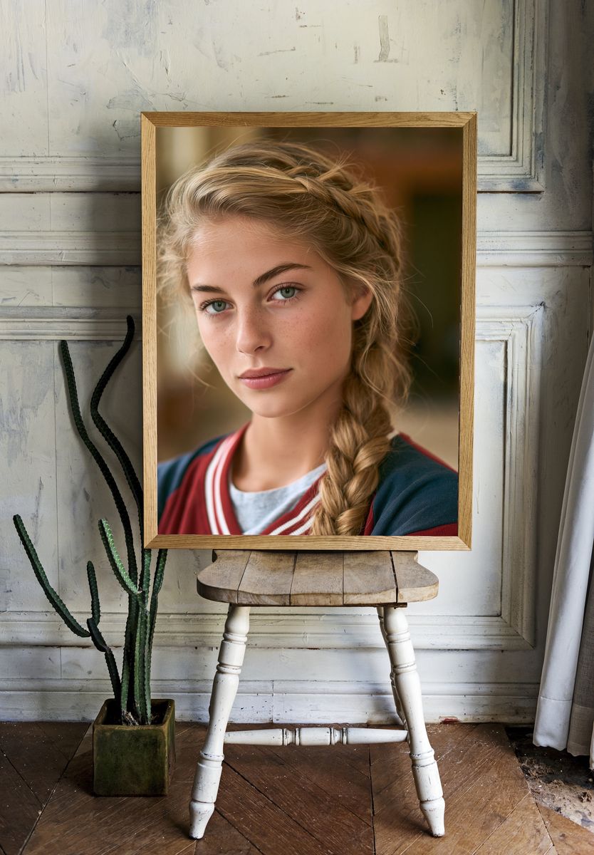 Blonde Portrait Photography Poster. room preview