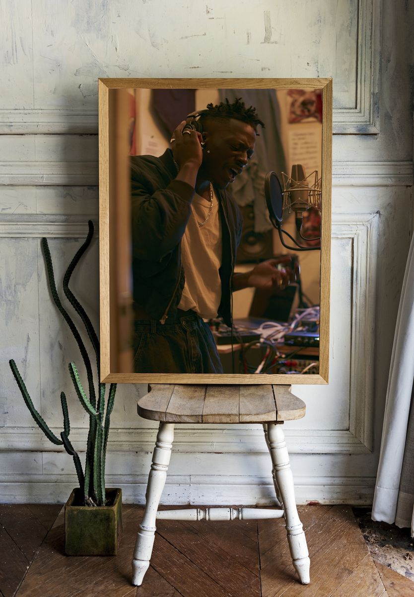 Studio Vocal Performance Photography Poster. — room view 1