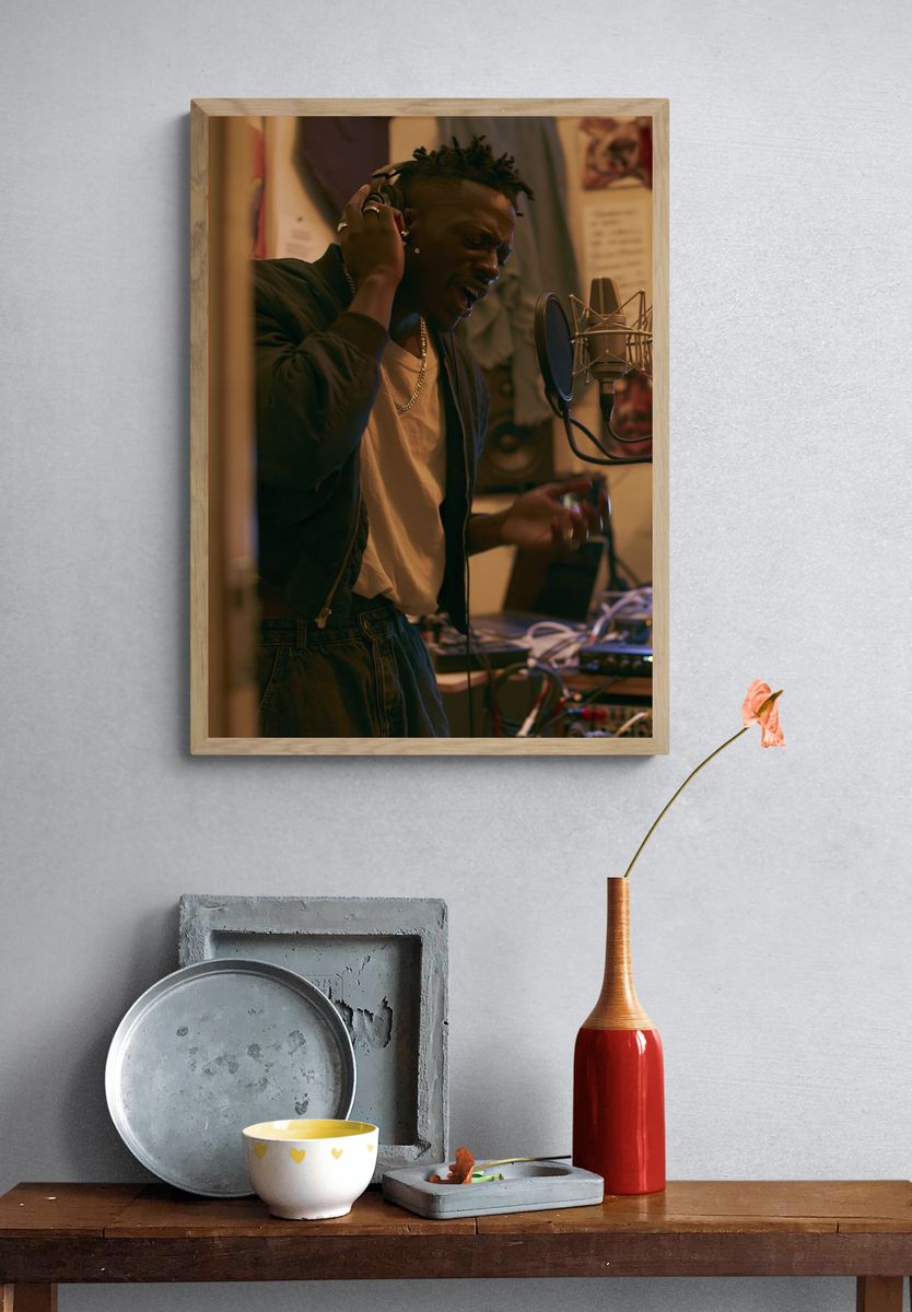 Studio Vocal Performance Photography Poster. — room view 3