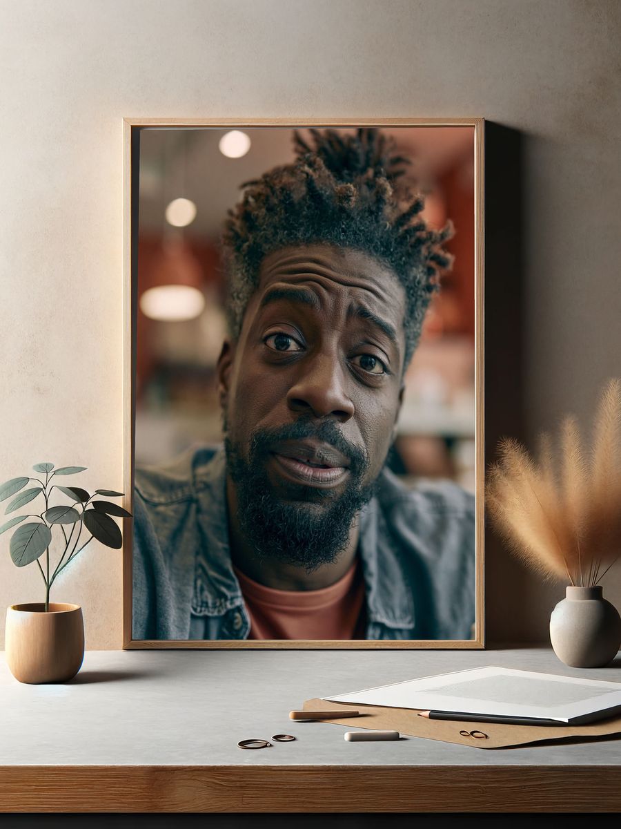 Thoughtful Portrait Photography Poster. — room view 2