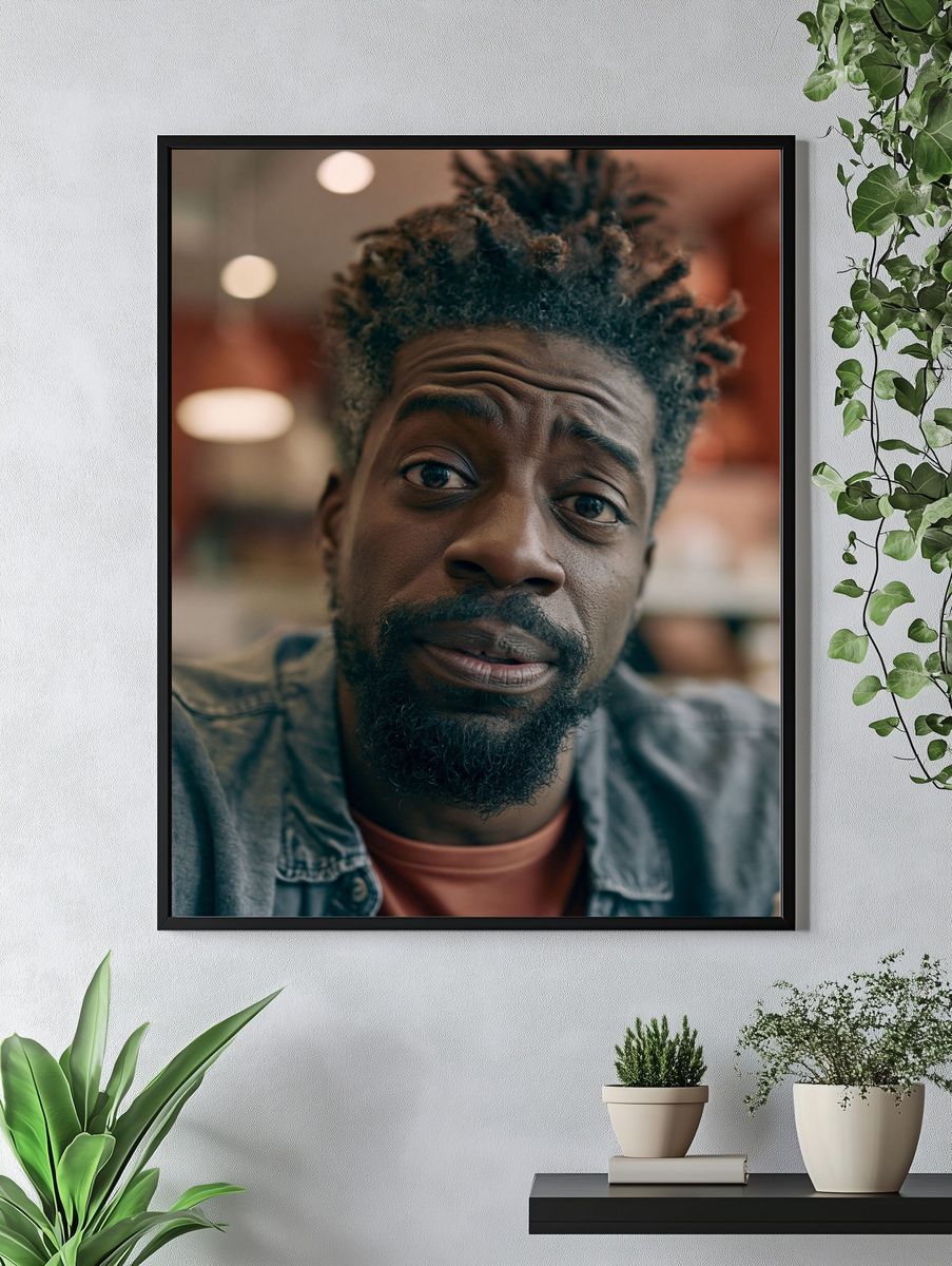 Thoughtful Portrait Photography Poster. — room view 4