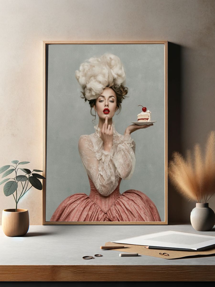 Surreal Fashion Portrait Print. — room view 2