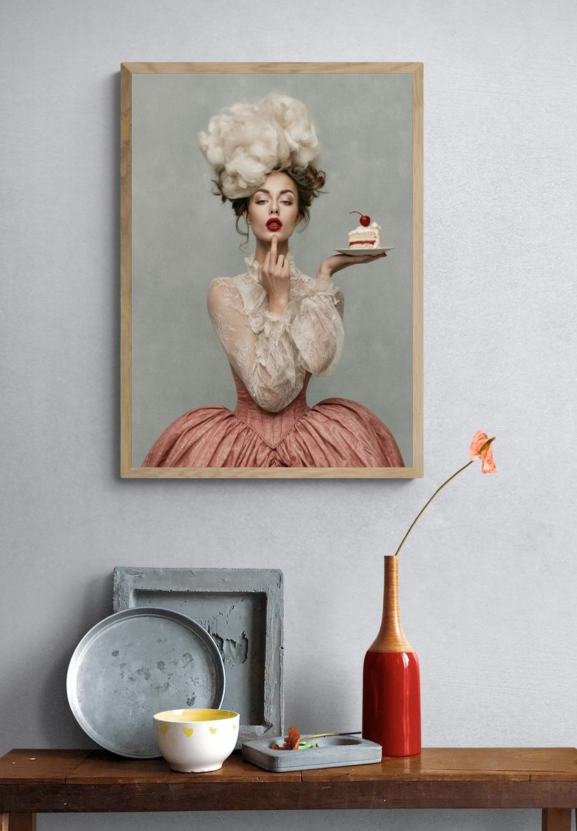 Surreal Fashion Portrait Print. — room view 3