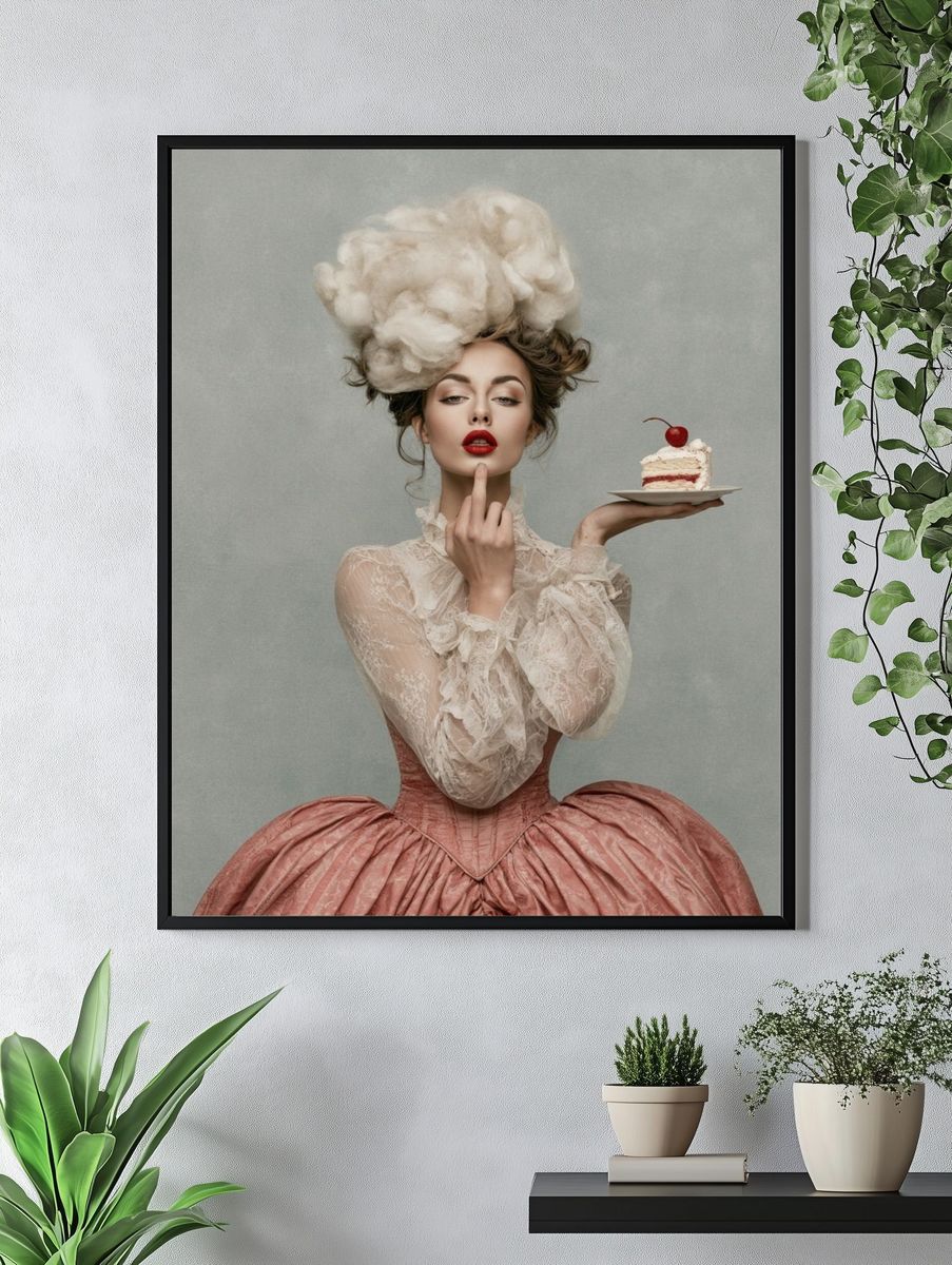 Surreal Fashion Portrait Print. — room view 4
