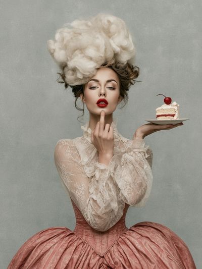 Surreal Fashion Portrait Print. poster