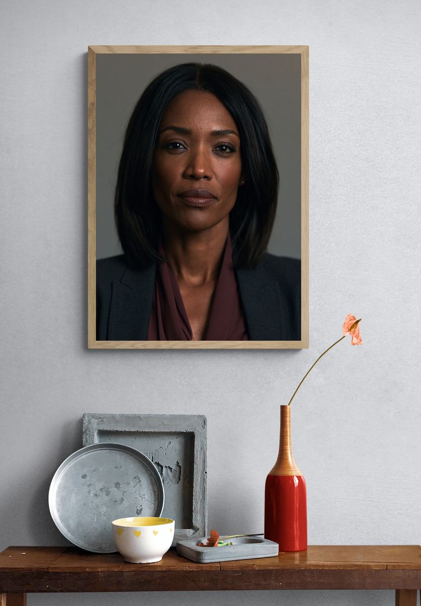 Elegant Woman Portrait Poster. — room view 3