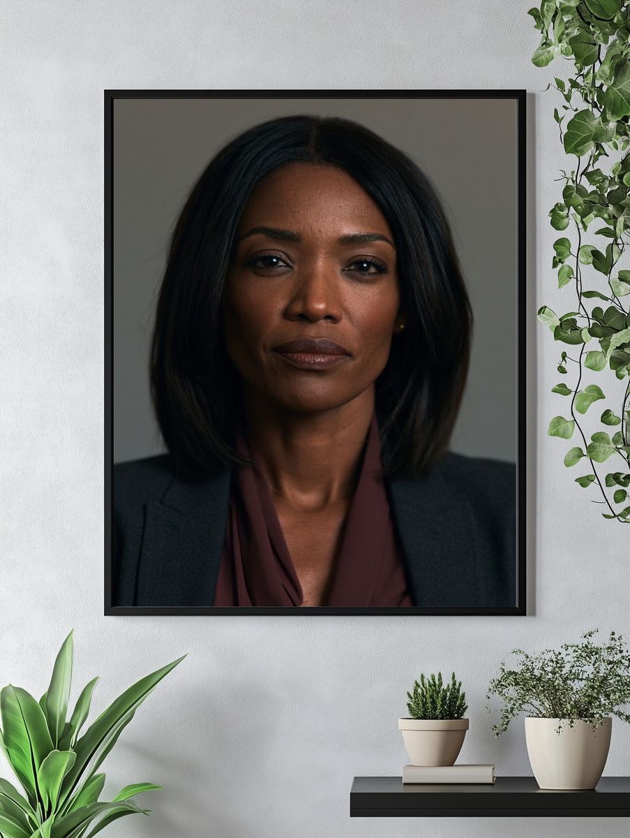 Elegant Woman Portrait Poster. — room view 4