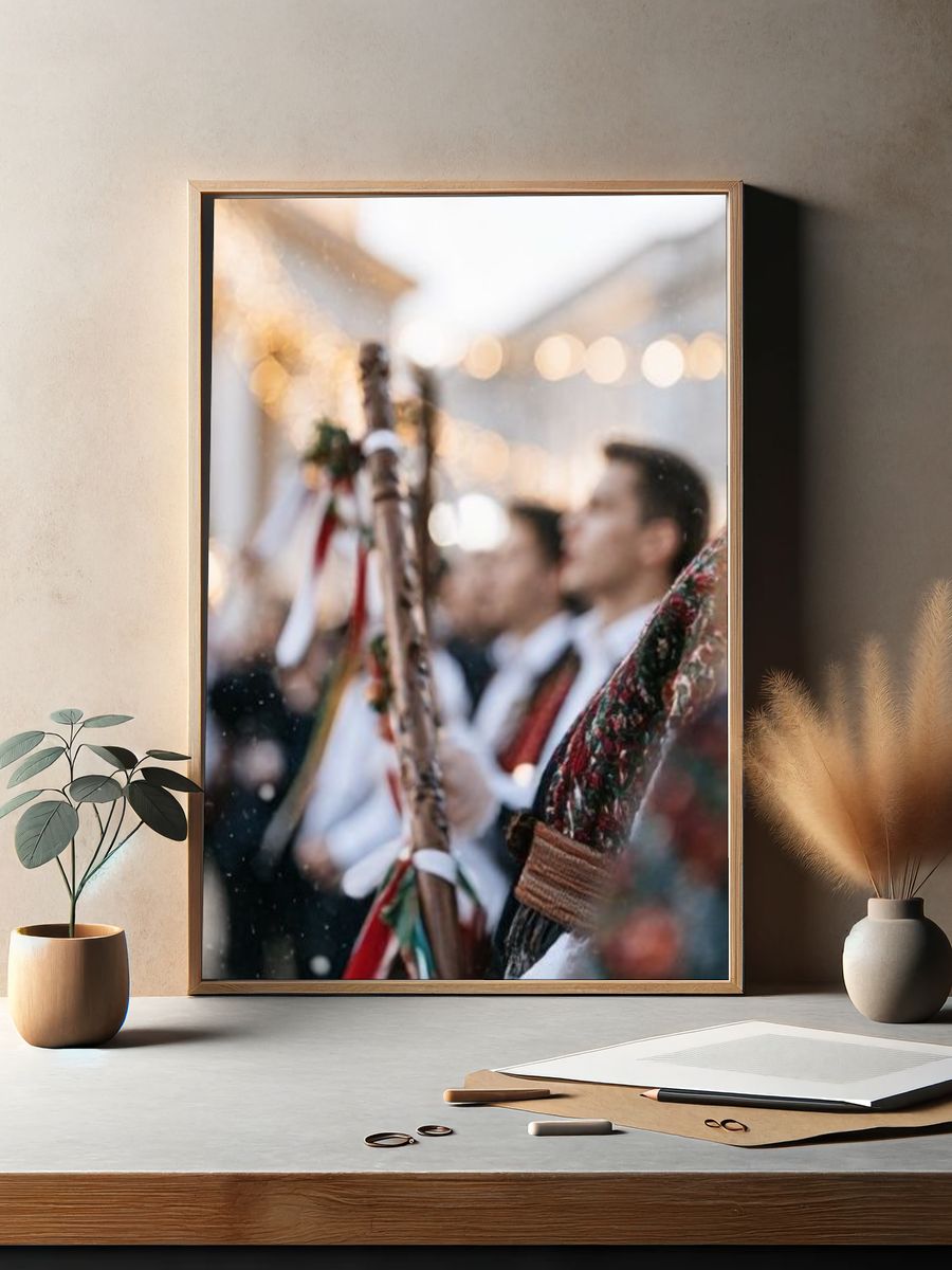 Festive Street Celebration Photography Poster. — room view 2