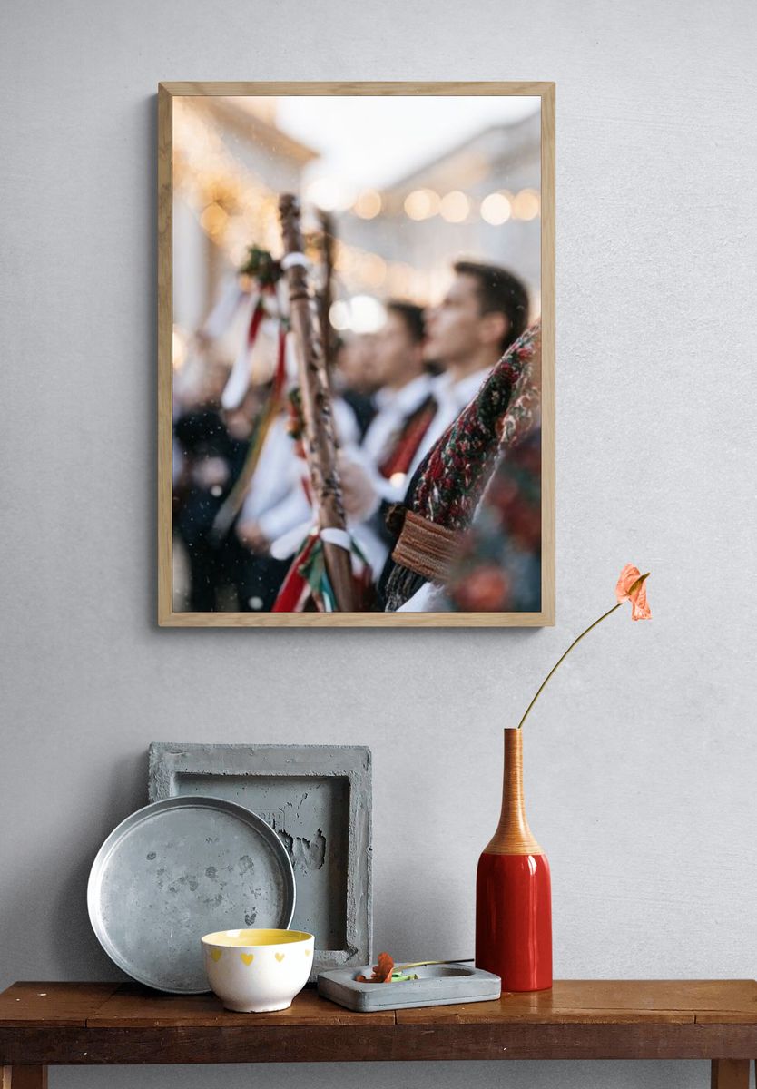Festive Street Celebration Photography Poster. — room view 3