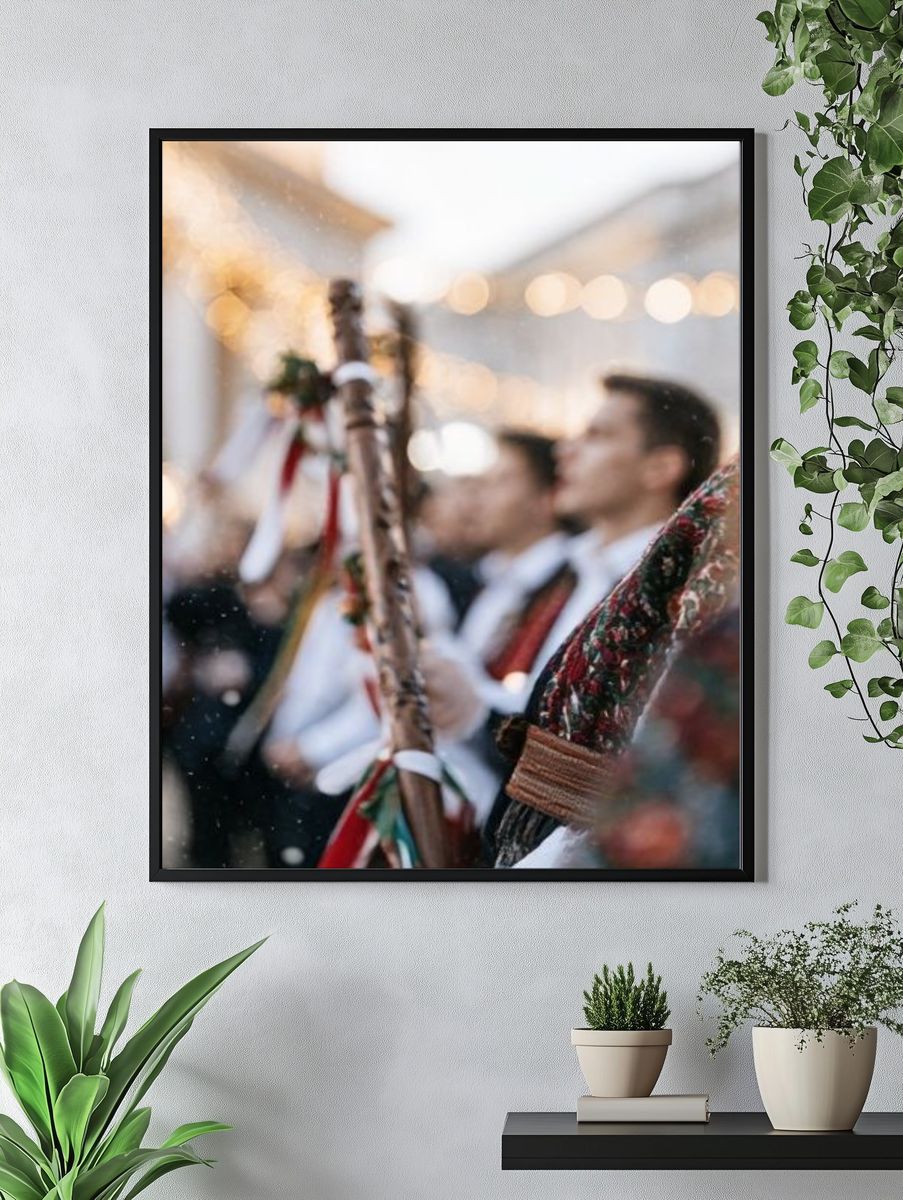Festive Street Celebration Photography Poster. — room view 4