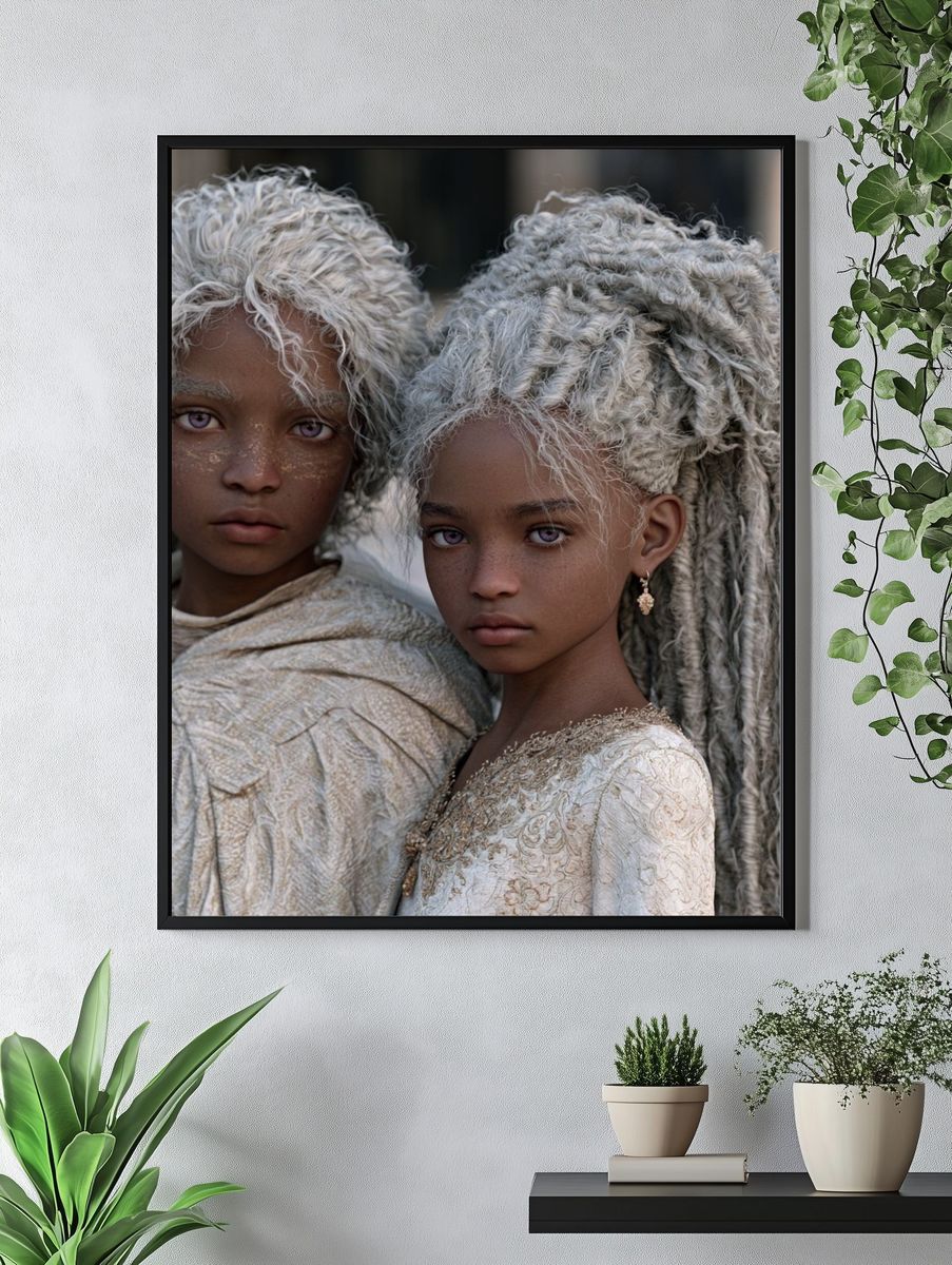 Twin Portrait Photography Poster. — room view 4