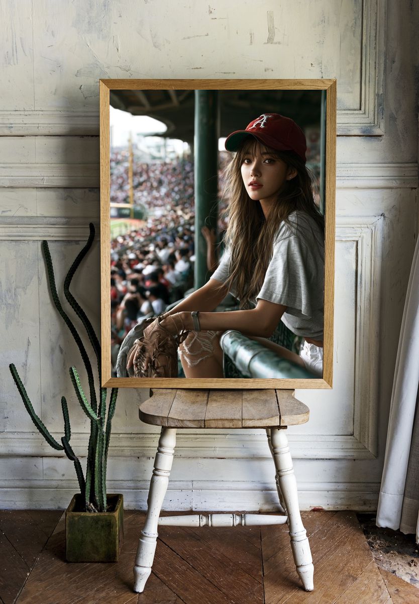 Baseball Stadium Portrait Poster. room preview